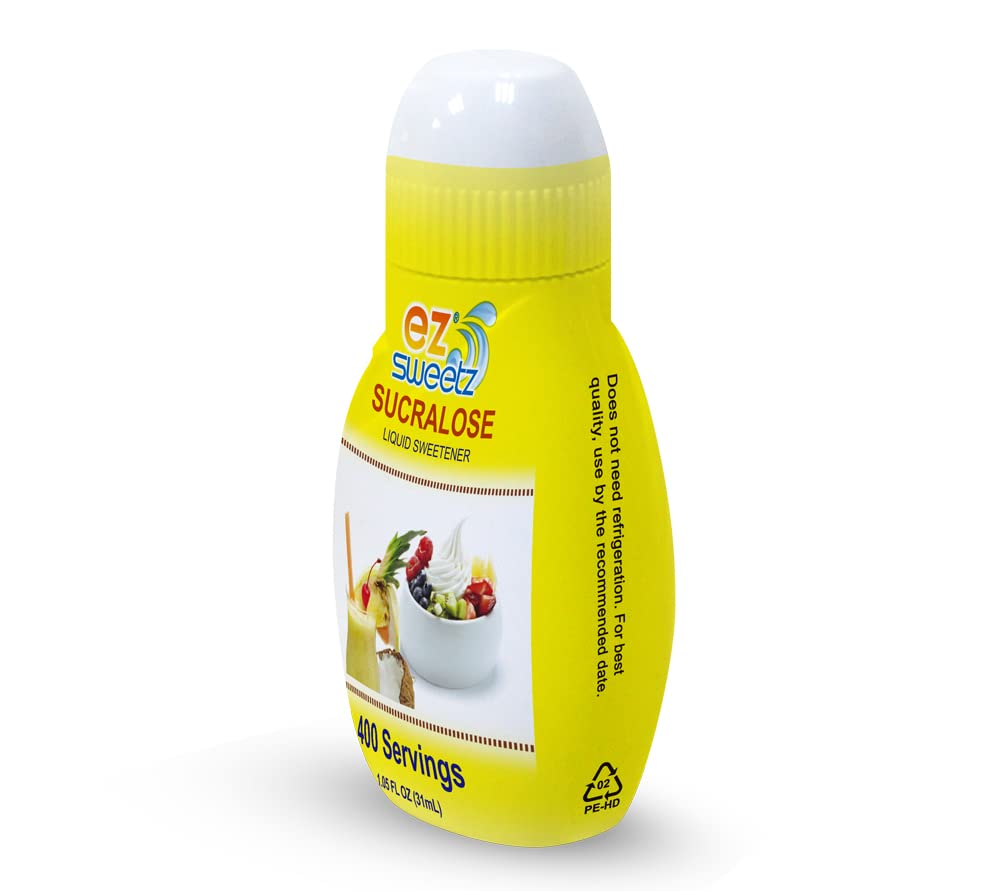 EZ-Sweetz (2 Pack 1.05oz - Liquid Sweetener 400 Servings/Bottle)
