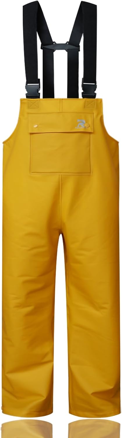 RainRider Rain Pants for Men Women Waterproof Rain Gear Bib Overalls Trousers for Fishing Hunting