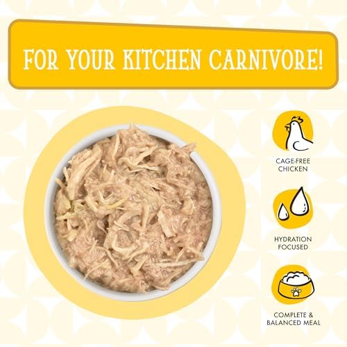 Weruva Cats in the Kitchen, Chicken Frick 'A Zee with Chicken Au Jus Cat Food, 6oz Can (Pack of 24)