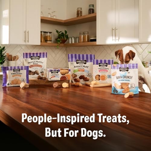 Three Dog Bakery Woofers Peanut Butter & Banana Dog Treats - 36 oz Bag