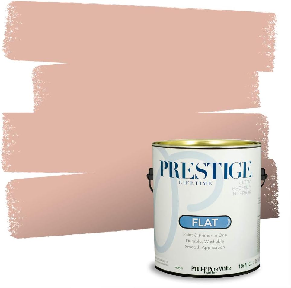 PRESTIGE Paints Exterior Paint and Primer In One, 1-Gallon, Satin, Comparable Match of Sherwin Williams* Grandeur Plum*