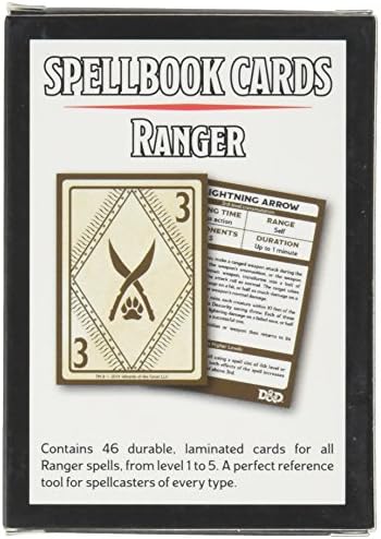 Gale Force Nine Dungeons & Dragons: Spell Book Cards: Ranger Deck Card Game (8 Players)