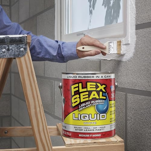Flex Seal Liquid, Rubber Coating Sealant, Waterproof, Flexible, Breathable, and UV Resistant, Roof Repair, Basements, RV, Campers, Trailers, Marine