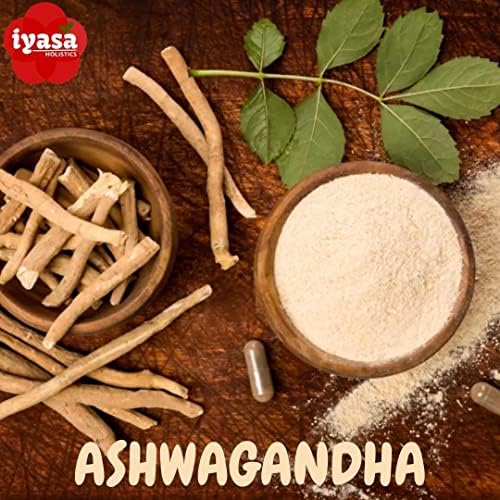 Iyasa Holistics Organic and Gluten Free Ashwagandha Powder, Resealable Pouch of 4 oz/ 113 g