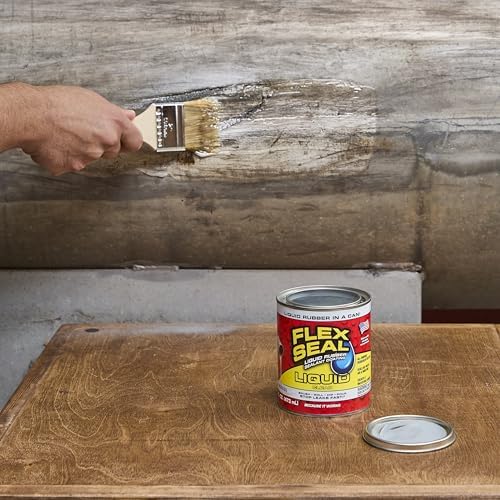 Flex Seal Liquid, Rubber Coating Sealant, Waterproof, Flexible, Breathable, and UV Resistant, Roof Repair, Basements, RV, Campers, Trailers, Marine