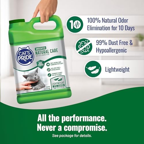 Cat's Pride Total Odor Control, Max Power, Clumping Litter Scented 15lb