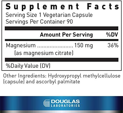 Douglas Laboratories Magnesium Citrate, 90 Vegetarian Capsules