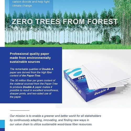Double A Brand Premium A5 Printer Paper - 80 GSM - No Holes/Not Punched - 500 Sheets / 1 Ream