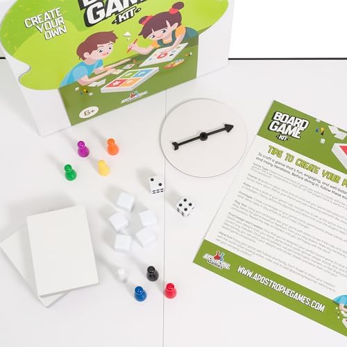 Create Your Own Opoly Board Game Kit with Blank Board & Game Pieces