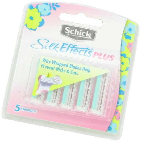 Schick Hydro Silk Effects Plus Razor Blade Refills for Women - 5 Count