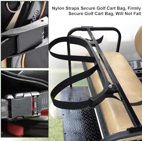 Universal Golf Cart Rack, Bag Holder Bracket for Yamaha EZGO Club Car Kits