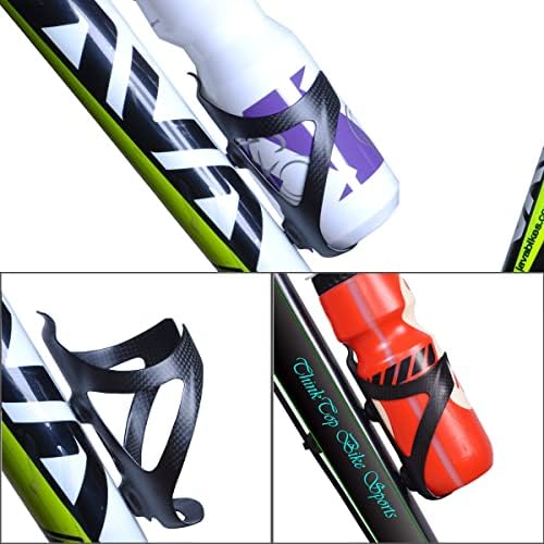 ThinkTop Ultra-Light Full Carbon Fiber Bike Water Bottle Cage Holder | Lightweight Bicycle Drink Water Cup Holder Bracket Rack for Road Bike MTB