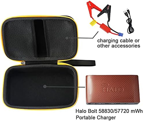 Hard Travel Carrying Case for Halo Bolt 58830/57720 mWh Portable Phone Laptop Charger (Case Only, Not Include The Charger)