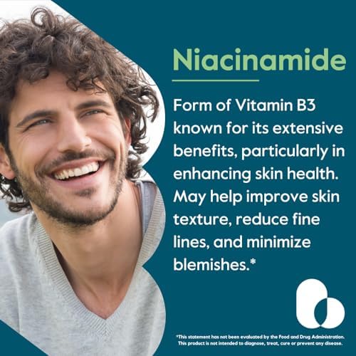 BESTVITE Filler-Free Niacinamide 500mg (240 Veg Caps) - Flush Free VIT B-3 | No Stearates - Vegan - Non GMO - Gluten Free - Non-Flushing Vitamin B3