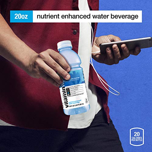 vitaminwater zero squeezed, lemonade flavored, electrolyte enhanced bottled water with vitamin b5, b6, b12, 20 fl oz, 12 pack