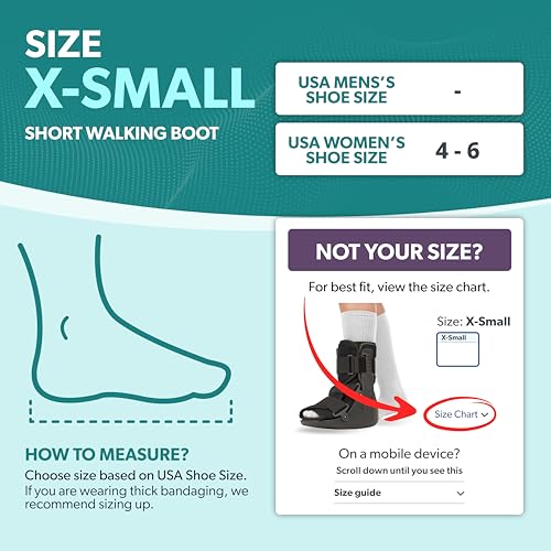 BraceAbility Short Walking Boot - Orthopedic Medical Walker Cast for Broken Toe Injuries, Sprained Ankles, Metatarsal Stress, Post-Op Support Left or Right Foot Fracture Shoe Fits Men and Women (L)