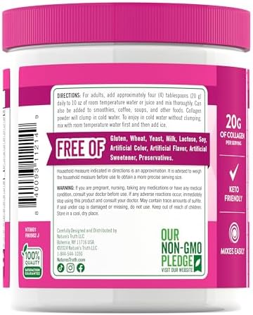 Nature's Truth Collagen Powder | 7 oz | Type I and III | Unflavored