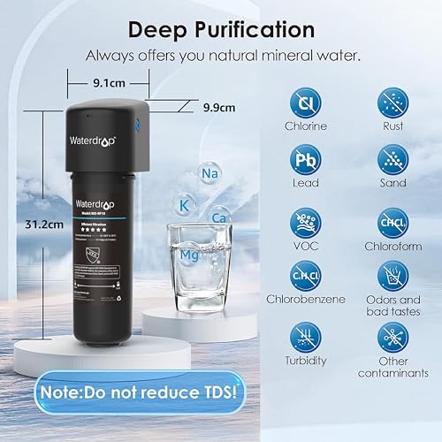 Waterdrop 10UB Under Sink Water Filter System with Dedicated Faucet