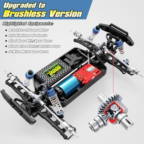 HAIBOXING 18859A 1/18 Brushless Fast RC Cars 4WD Off-Road Truck All Terrain | Fast Remote Control Truck 48 KM/H Speed for Adults and Kids