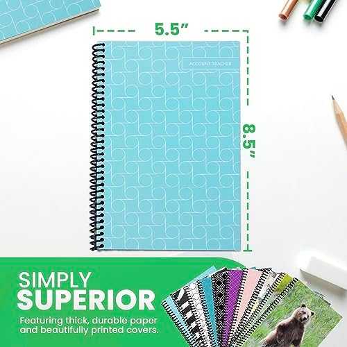 The Superior Register's Premium Check Book Register & Debit Card Ledger Notebook - Checking Account Register, Business Ledger