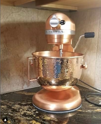 Sertodo Copper Mixing Bowl | Fits KitchenAid Lift Stand Mixer | 6 Qt