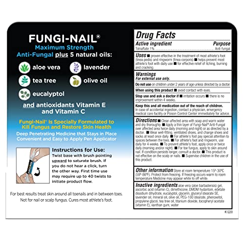 Fungi-Nail Pen Apllicator Anti-Fungal Solution 0.101 Fl Oz