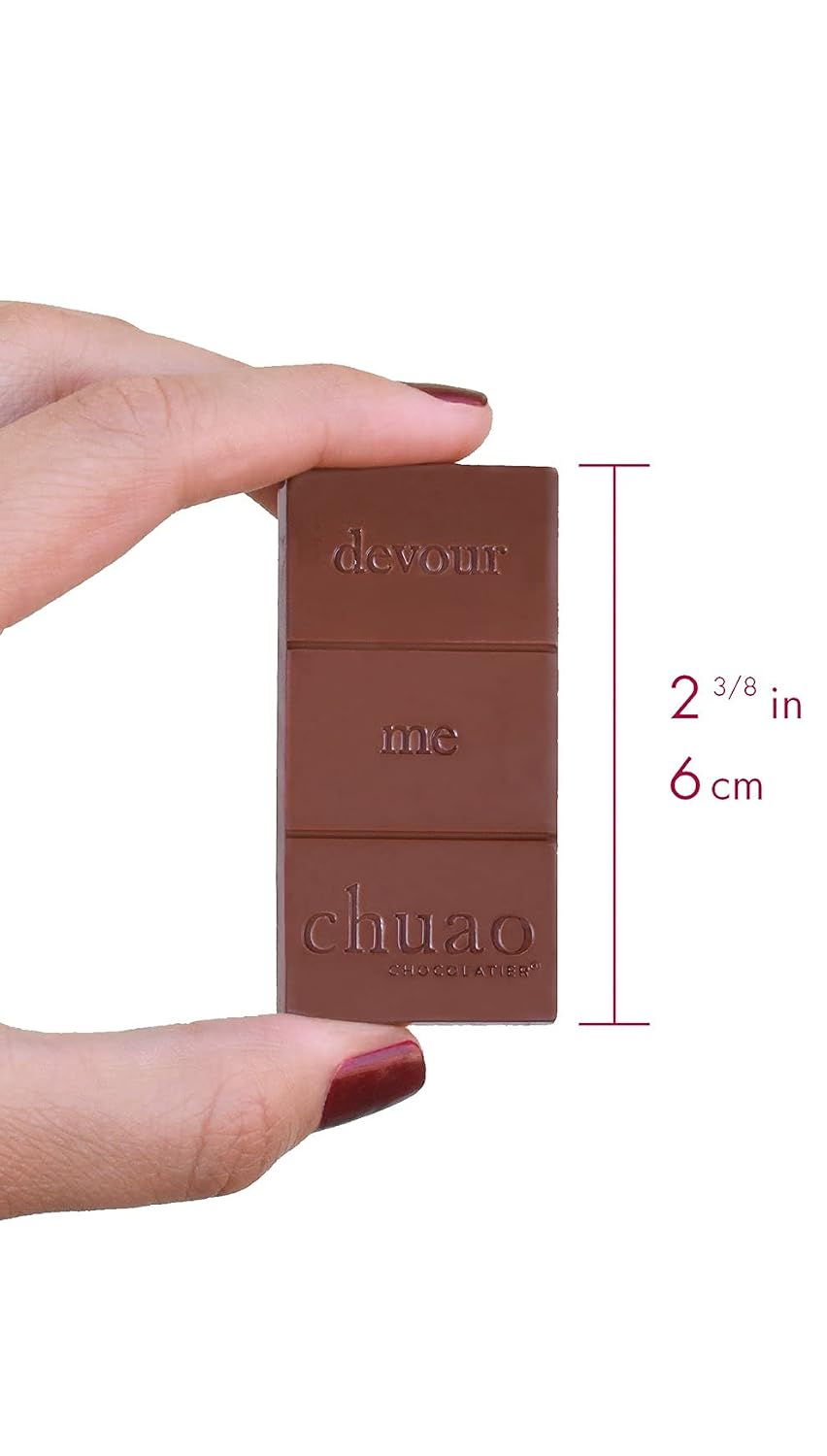 Chuao Chocolatier Salted Chocolate Crunch Dark Chocolate Mini Gourmet Chocolate Bar, 24-Ct. (0.39 oz. each)