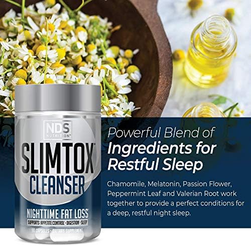 Slim-Tox NDS Nutrition Cleanser Nighttime Fat Loss Support - 90 Capsules