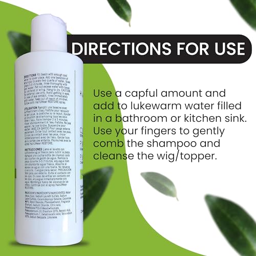 Cleansing Shampoo for Synthetic Wigs & Hair Extensions, Gentle Care