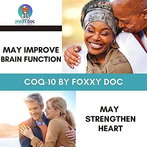 CoQ10 - Co-Enzyme Q10-200 mg - Excellent Value - 200 Caps - Quick Absorption - Veg. Caps - Non-GMO - Ubiquinone - Heart & Cellular Energy & Brain
