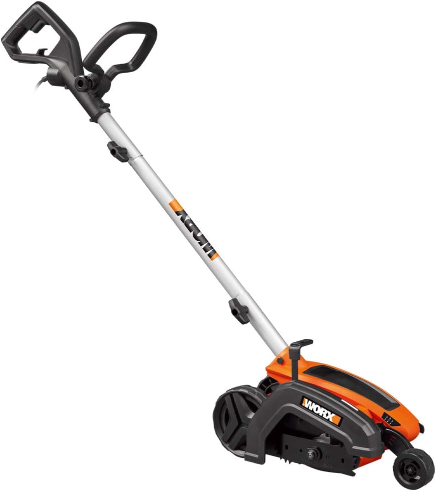 WORX Electric Lawn Edger, 12 Amp 7.5" Trencher for Lawn Landscaping, WG896 | 3-Position Adjustable Cutting Depth, Lawn Edging & Trenching Dual Use