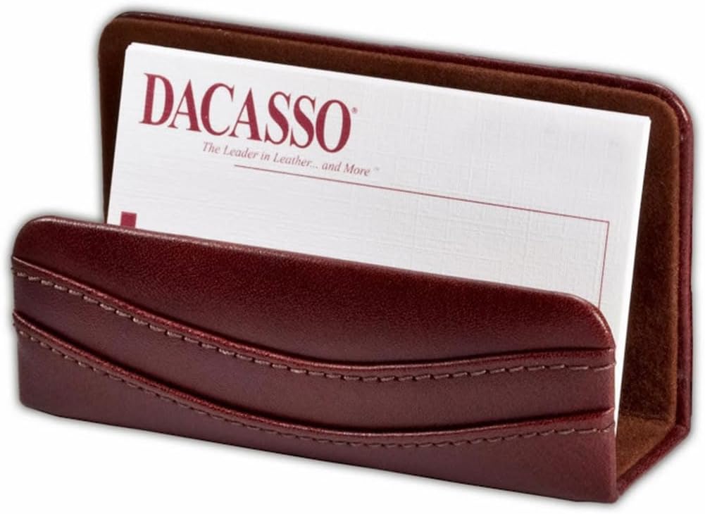 Dacasso Leather Desk Set, 10-Piece, Mocha (D3020)