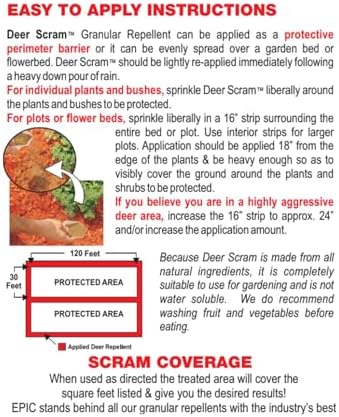 Deer Scram 25# Deer & Rabbit Repellent Granular White Pail