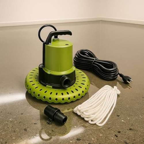 1/4 HP AUTOMATIC SUBMERSIBLE UTILITY PUMP, Model 56599 – Fully Automatic Water Removal to 3/8″, 1″ Discharge