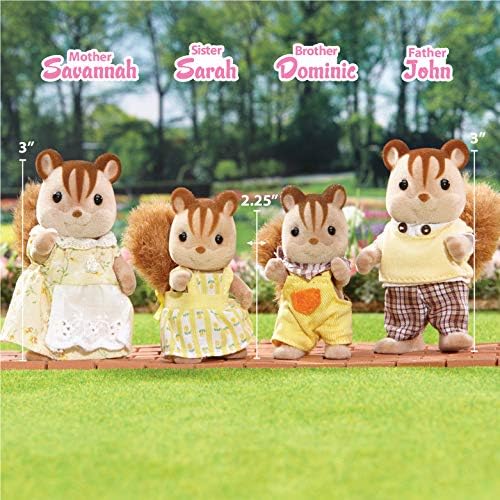 Calico Critters Pickleweeds Hedgehog Family - Set of 4 Collectible Doll Figures for Children Ages 3+