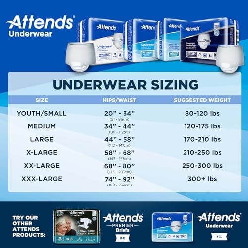 Attends MCK22023101 - Adult Underwear Pull On Medium Disposable Heavy Absorbency