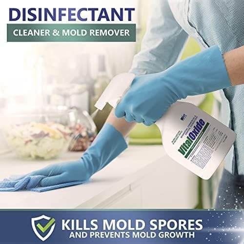 Vital Oxide Disinfectant, Deodorizer, Cleaner, Food-Contact Sanitizer, Virucide – (EPA registration #82972-1) – Kills Mold & Mildew, Eliminates Odors -1 Gallon | EPA registration 82972-1, disinfectant, deodorizer, cleaner, food-contact sanitizer and viru…