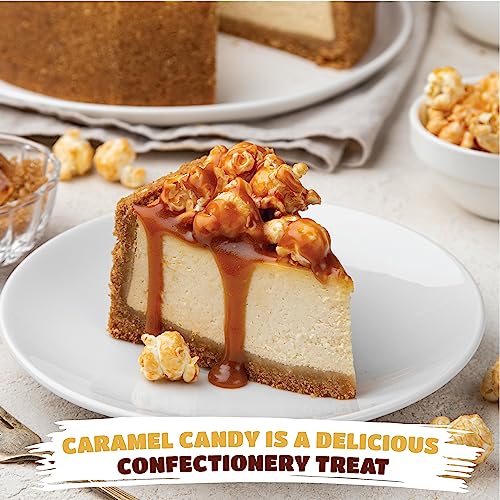 Caramel Candy - Caramels Individually Wrapped - Chewy Candy - 2 Lb Pack | Caramel Cubes, Vanilla Flavor