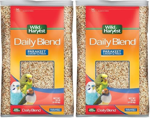 Wild Harvest Daily Blend Nutrition Diet Parakeet, Canary And Finch, Bird Food, 5 Pounds