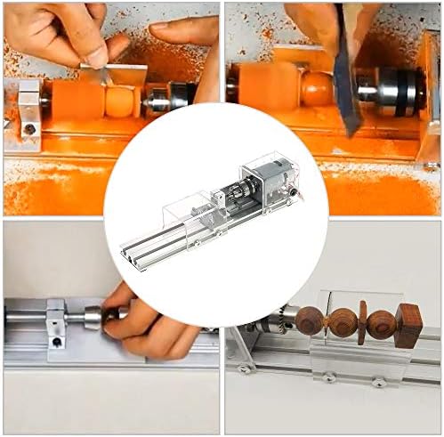 OPHIR 100W Mini Wood Lathe Machine, DIY Woodworking Tool, 24V DC