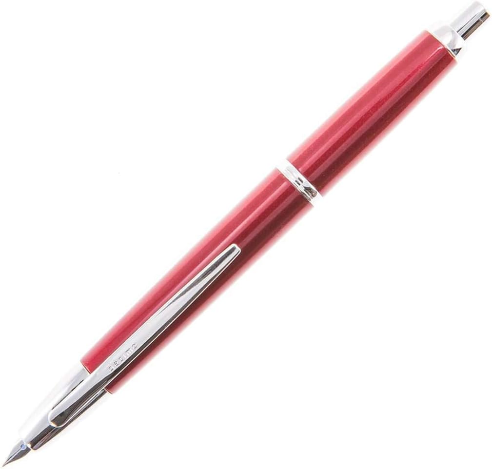 PILOT Vanishing Point Decimo Refillable & Retractable Fountain Pen, Light Blue Barrel with Rhodium Accents, Blue Ink, Extra Fine Nib (65337)
