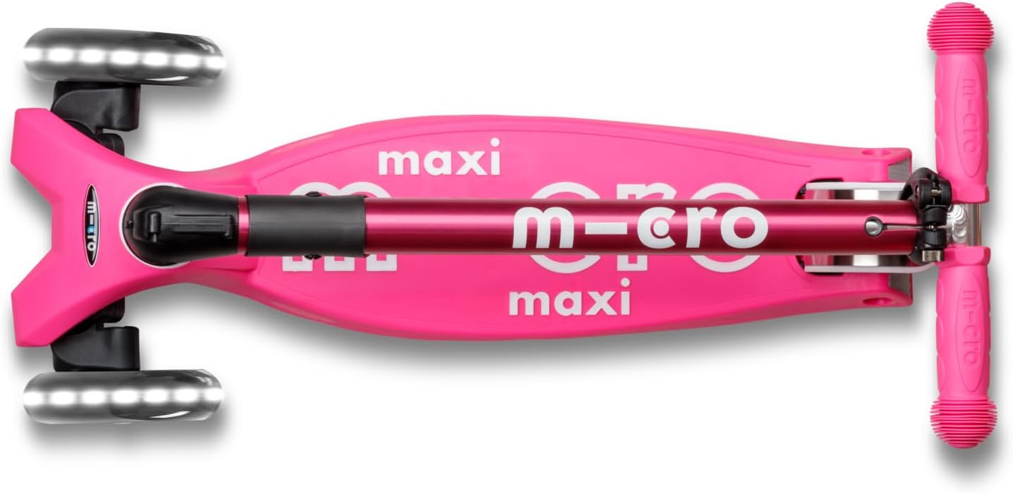 Micro Kickboard | Maxi Foldable LED Kids Scooter for Ages 5-12 | Children