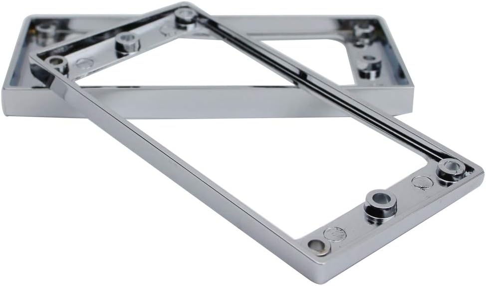 Guyker Flat Metal Humbucker Pickup Mounting Ring Set - Bridge Neck Pickups Cover Frame Replacement Part for Electric Guitar or Precision Bass(2PCS