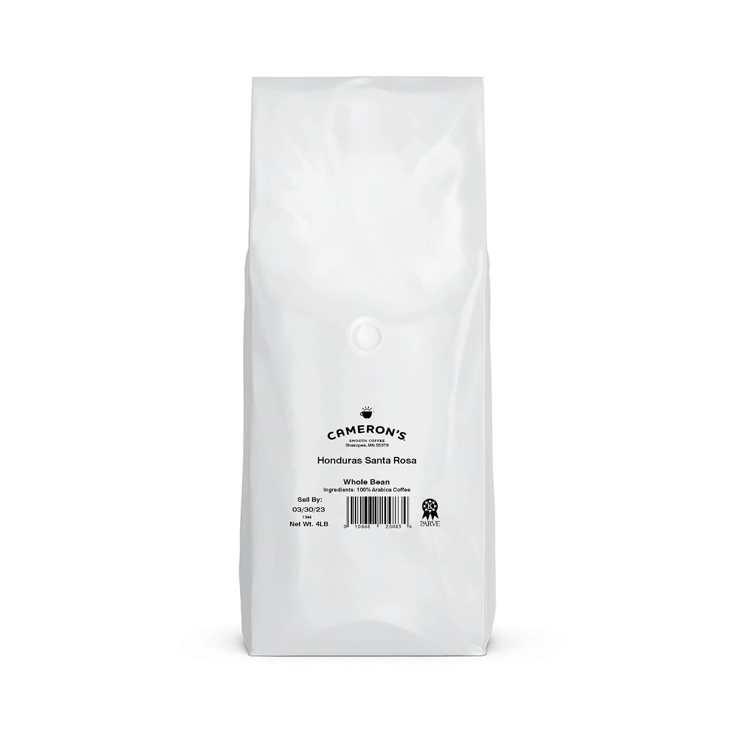 Cameron's Coffee Roasted Whole Bean Coffee, Flavored, Vanilla Hazelnut, 4 Pound