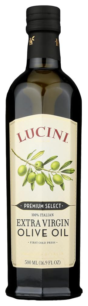 Lucini Extra Virgin Olive Oil, Premium Select, 17-Ounce, Glass Bottle