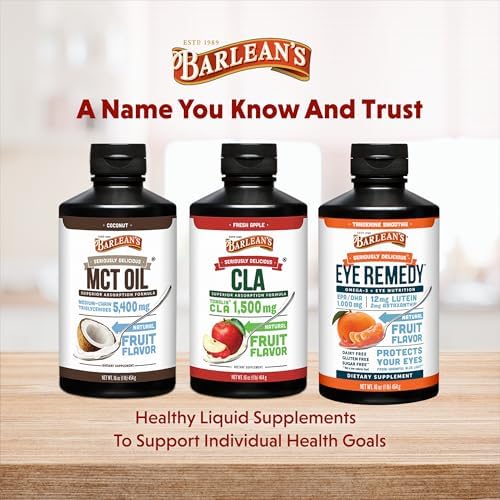 Barlean's MCT Oil Supplement, Coconut Flavored for Keto Coffee, Emulsified Creamy Liquid Syrup with 5,400mg Plant-Based MCT's to Support Energy, Focus and Wellness, 16 oz | Coconut MCT oil, emulsified creamy liquid, keto coffee creamer, energy and focus…