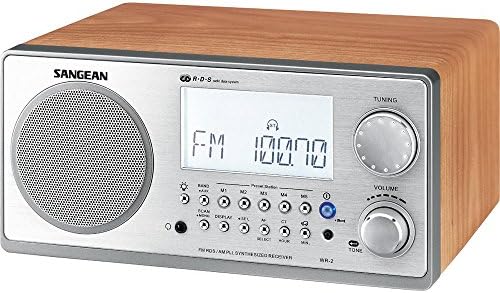 Sangean WR-2 FM-RBDS AMWooden Cabinet Digital Tuning Receiver (Walnut) (Renewed)