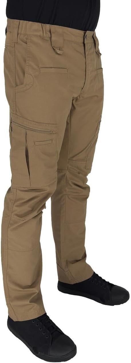 LA Police Gear LAPG Men's Atlas Stretch Tactical Cargo Pants | Durable & Lightweight Ripstop Outdoor Hiking Work Pants for Men