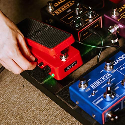 JOYO Compact Wah/Volume Guitar Pedal, 6-Mode Sweep Range & Adjustable Q Control, Active Volume with Minimum Knob, True Bypass in Wah Mode (WAH-II)