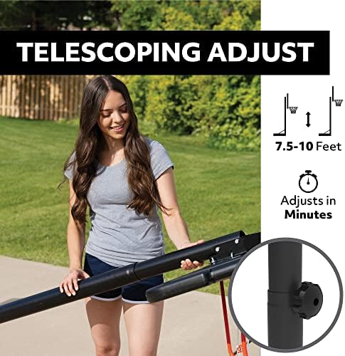 Lifetime Height Adjustable Portable Basketball System, 44 Inch Backboard